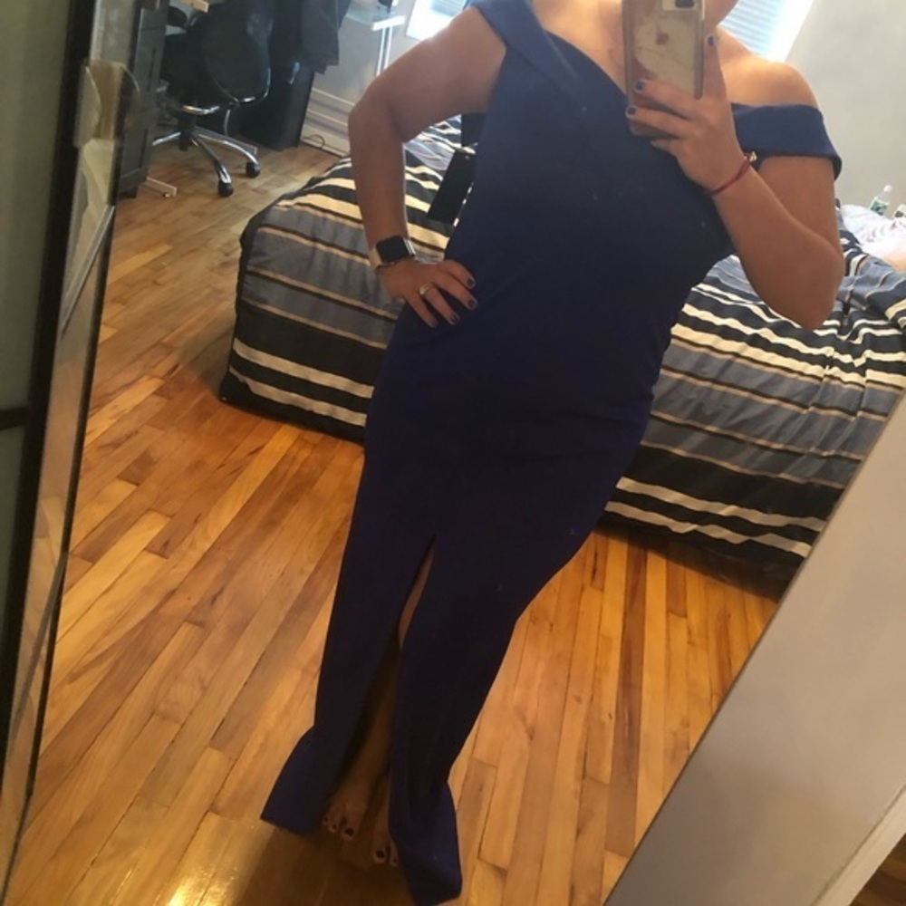 Aidan Mattox Cobalt blue dress size 6